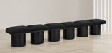 Pavilion - 6 Piece Modular Bench With Black Base - Simple Home Plus