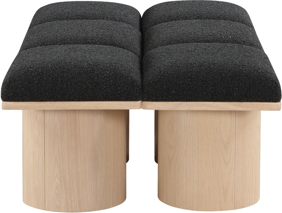 Pavilion - 6 Piece Modular Bench With Natural Base - Simple Home Plus