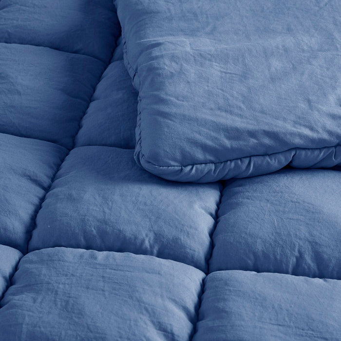 Dream Puff - Down Alternative Comforter Set - Blue - Simple Home Plus