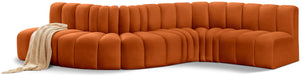Arc - Velvet 6 Piece Curved Modular Sofa - Simple Home Plus