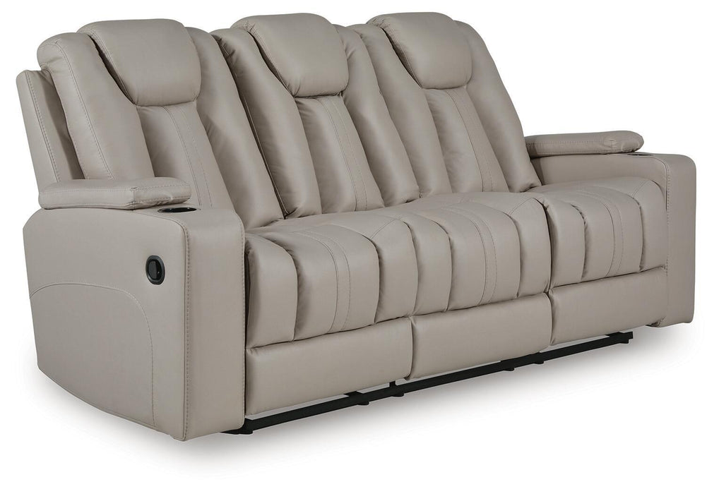 Elevate Edges - Reclining Sofa With Drop Down Table - Coin - Simple Home Plus