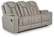 Elevate Edges - Reclining Sofa With Drop Down Table - Coin - Simple Home Plus