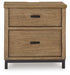 Tomtyn - Light Brown - Two Drawer Night Stand - Simple Home Plus