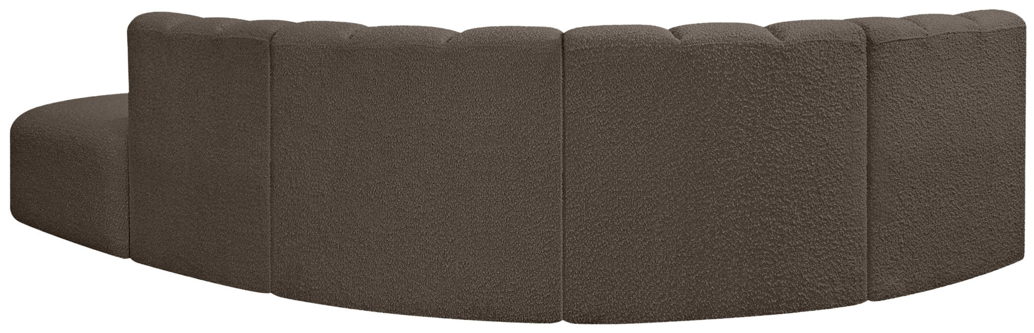 Arc - Boucle Fabric 5 Piece Corner Modular Sofa - Simple Home Plus