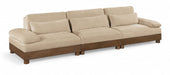 Turin - Chenille Fabric Upholstered Modular Sectional - Beige - Simple Home Plus