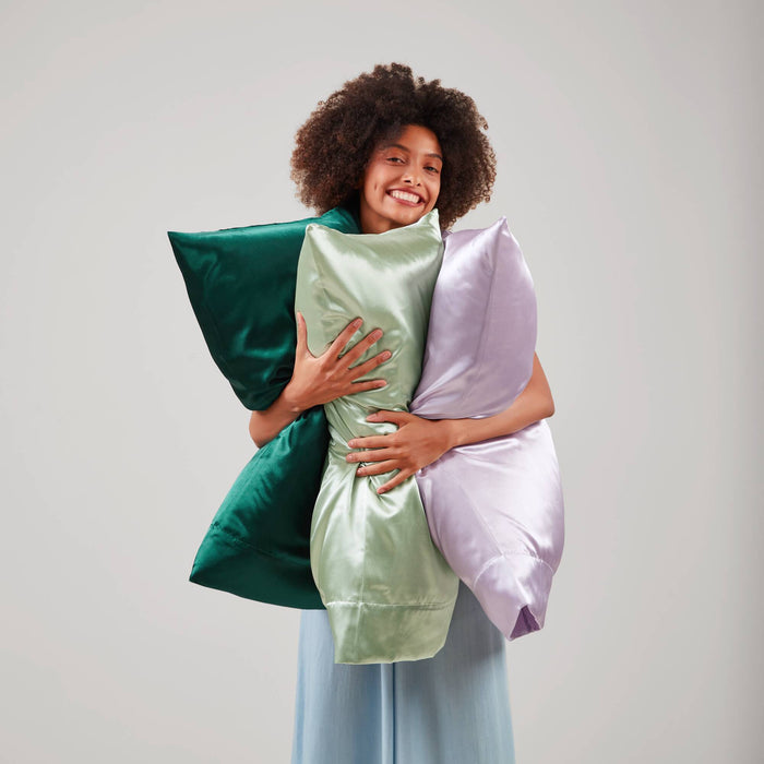 Satin - King Pillowcases (Set of 2) - Black - Simple Home Plus