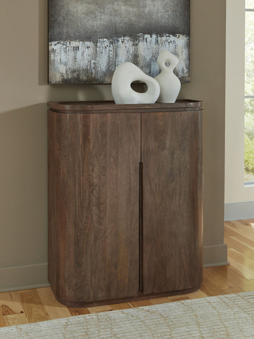 Landermont - Medium Brown - Bar Cabinet - Simple Home Plus