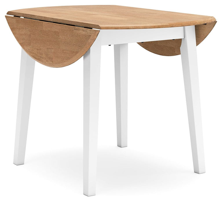 Gesthaven - Round Dining Room Drop Leaf Table Set - Simple Home Plus