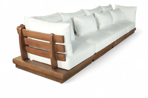 Mirella - 4 Piece Water Resistant Fabric Outdoor Patio Modular Sectional - Simple Home Plus