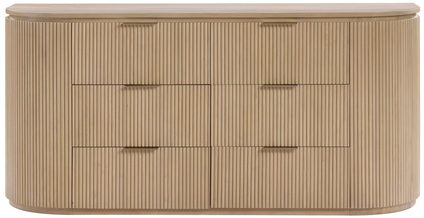 Astrid - Solid Wood And Oak Veneer Dresser - Simple Home Plus