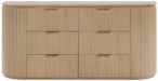 Astrid - Solid Wood And Oak Veneer Dresser - Simple Home Plus