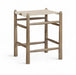 Santos - Backless Counter Stool With Stained Brown Base - Simple Home Plus