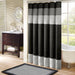 Amherst - 72x84" Shower Curtain - Black - Simple Home Plus