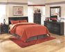 Huey Vineyard - Black - Queen Sleigh Headboard - Simple Home Plus