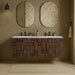 Leonardo - Engineered Stone And Solid Wood 24" Wall Mounted Bathroom Vanity - Simple Home Plus