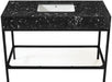 Marmo - Engineered Marble Bathroom Vanity With Black Base - Simple Home Plus