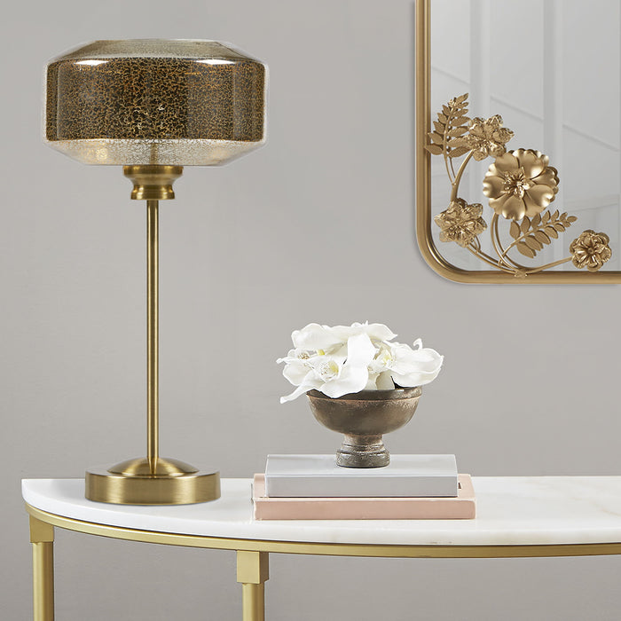 Lumivive - Mercury Glass Table Lamp - Gold - Simple Home Plus