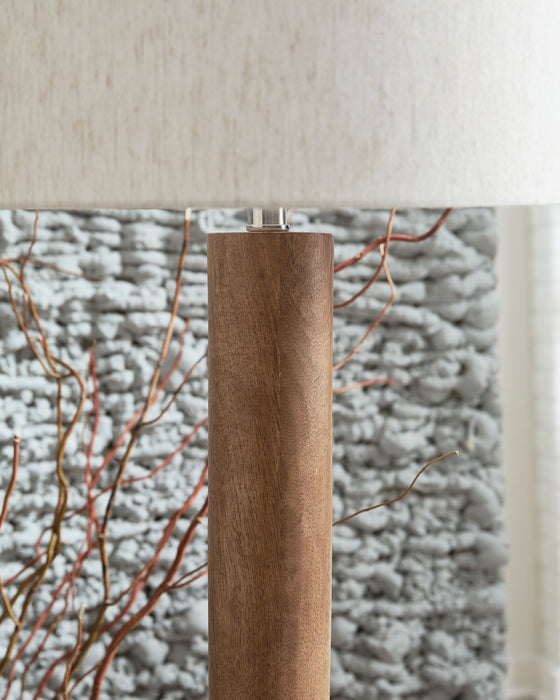 Ailsa - Natural Brown - Wood Floor Lamp - Simple Home Plus
