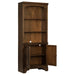 Hartshill - 3-Shelf Cabinet Bookcase - Burnished Oak - Simple Home Plus