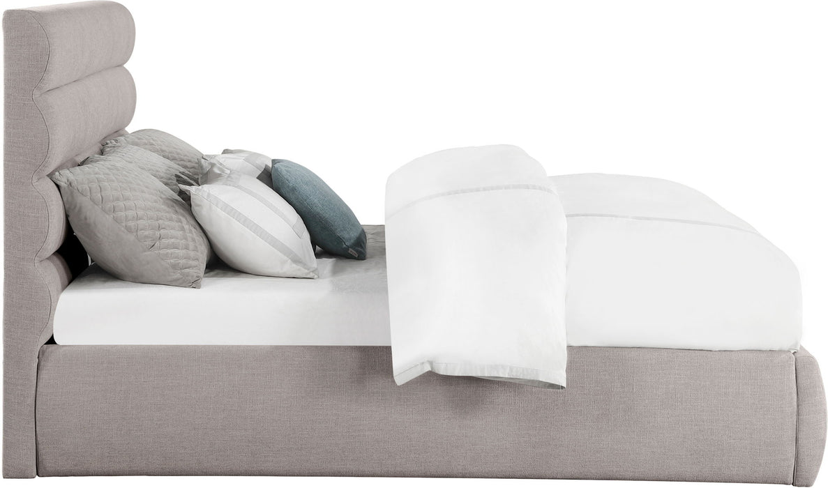 Adam - Linen Fabric Bed With 52" Headboard - Simple Home Plus