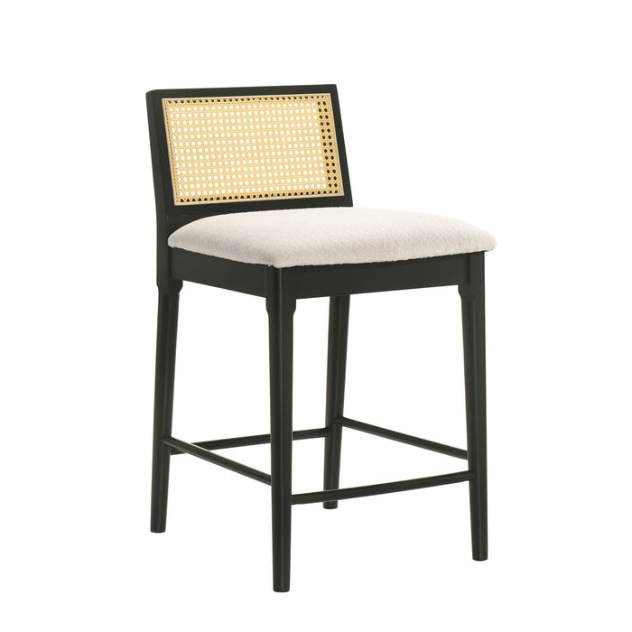 Tobias - Coastal Modern Wood Counter Height Kitchen Bar Stool - Simple Home Plus