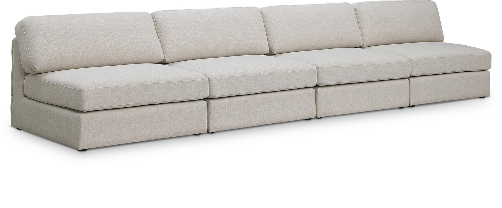 Beckham - Modular 4 Seats Armless Sofa - Simple Home Plus