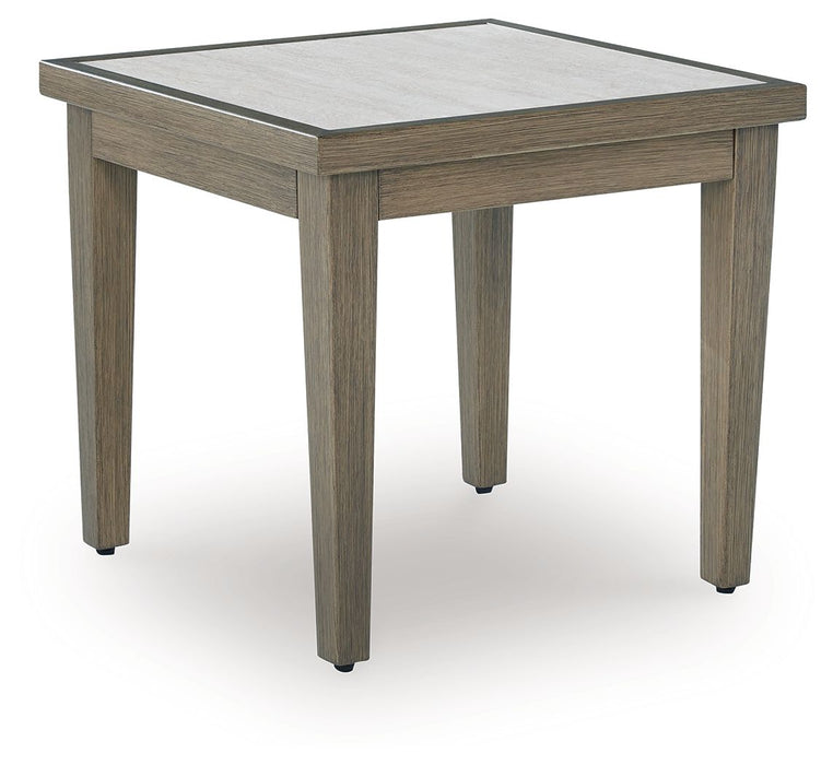 Rainier Ranch - Brown / Beige - Square End Table - Simple Home Plus