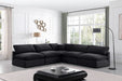 Comfy - 5 Piece Velvet Modular Corner Armless Sectional - Simple Home Plus