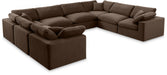 Comfy - 8 Piece Velvet Modular Sectional - Simple Home Plus