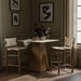 Santos - Upholstered Counter Stool With Stained Brown Base - Simple Home Plus