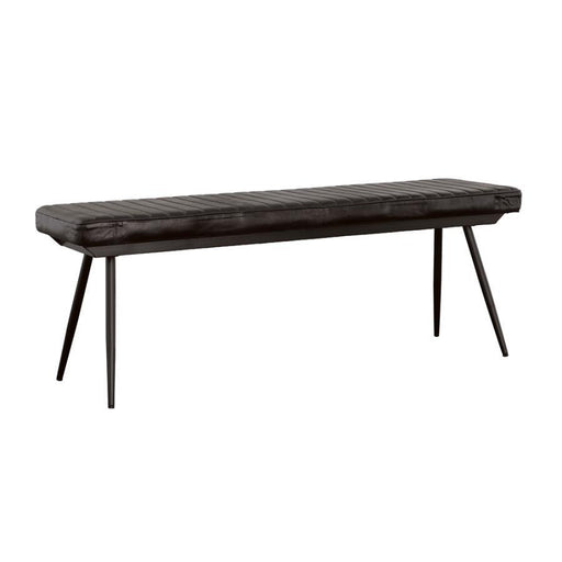 Partridge - Cushion Bench - Espresso And Black - Simple Home Plus
