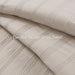 Logan - Twin/Twin Long Striped Comforter Set - Neutral - Simple Home Plus