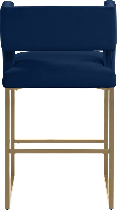 Caleb - Counter Stool with Gold Legs (Set of 2) - Simple Home Plus