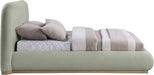 Vaughn - Chenille Bed With Natural Base - Simple Home Plus