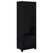 Jupiter - 3-Shelf Engineered Wood Media Tower - Black - Simple Home Plus