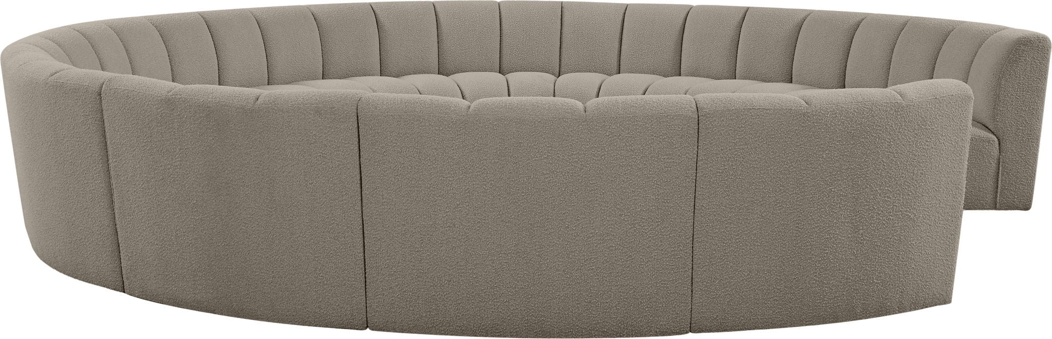 Infinity - 11 Piece Boucle Modular Sectional - Simple Home Plus