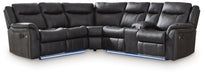 Sultan Meadow - Carbon - 2-Piece Reclining Sectional - Simple Home Plus