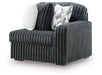 Midnight-Madness - RAF Corner Chair - Gunmetal - Simple Home Plus