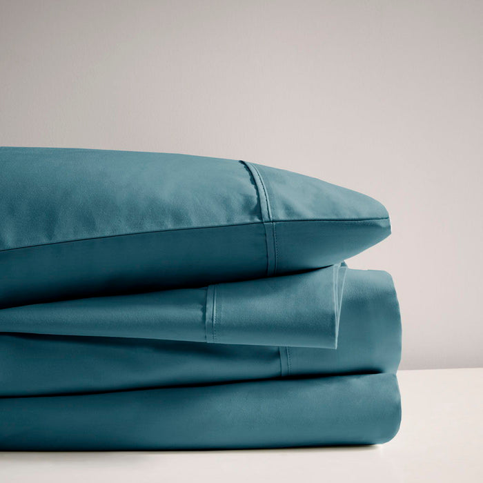 600 Thread Count - Cooling Cotton Blend 4 Piece Sheet Set - Teal - Simple Home Plus