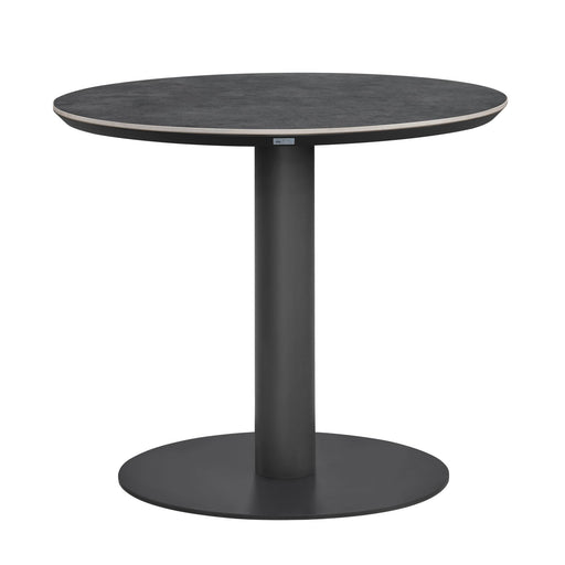 Clarke - Round Outdoor Bar Table - Black - Simple Home Plus