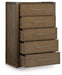 Marxmore - Five Drawer Chest - Brown - Simple Home Plus