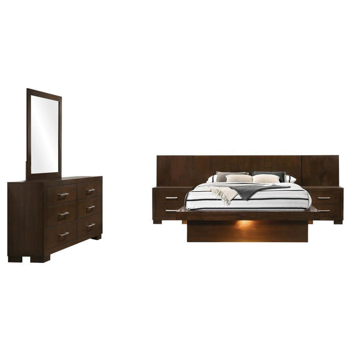 Jessica - Bedroom Set With LED - Simple Home Plus