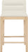 Ellis - Vegan Leather Upholstered Counter Stool (Set of 2) - Natural Base - Simple Home Plus