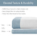 Spa Waffle - 72" Shower Curtain With 3M Treatment - Blue - Simple Home Plus