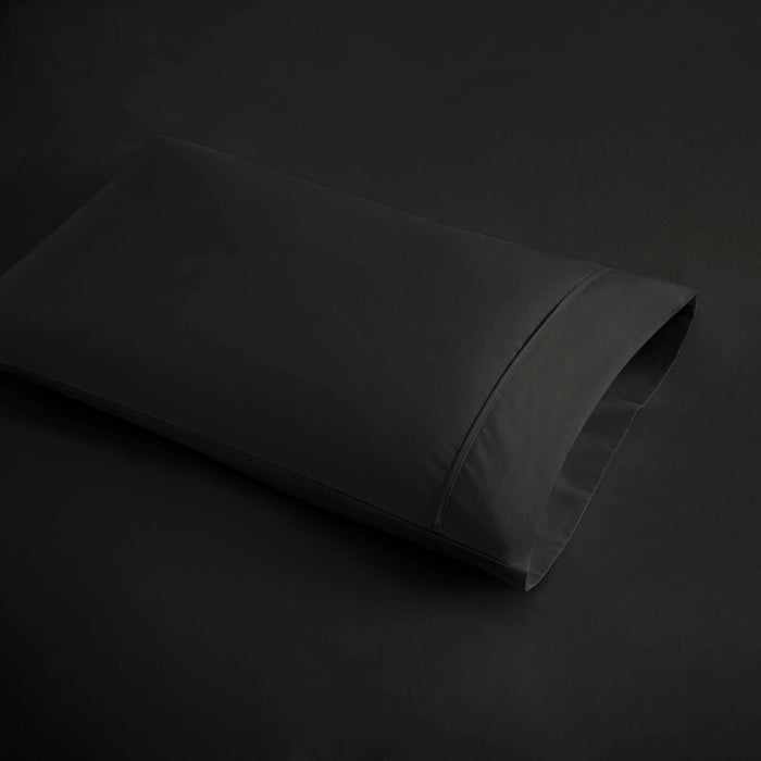 600 Thread Count - Cooling Cotton Blend 4-Piece Sheet Set - Black - Simple Home Plus