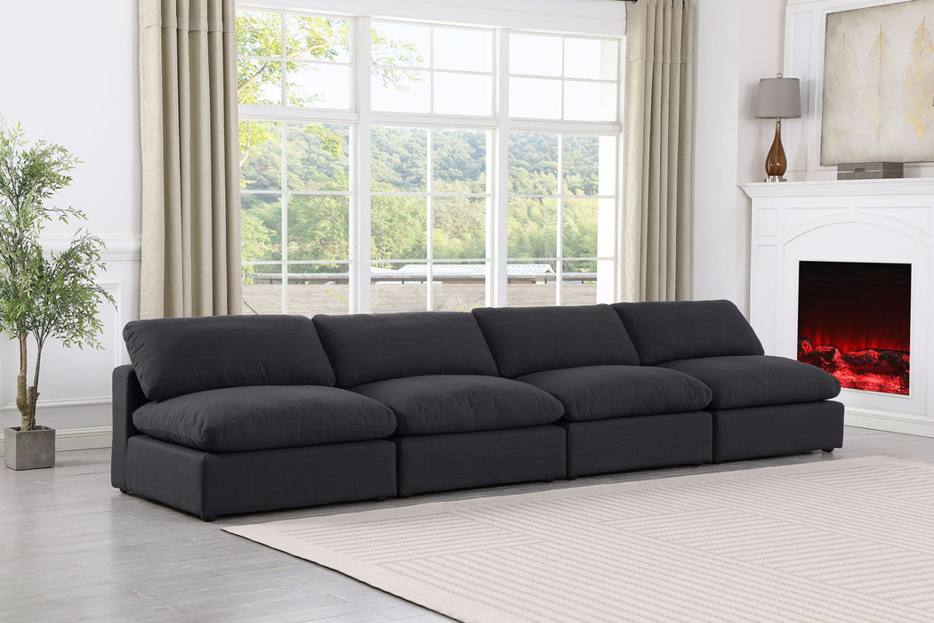 Comfy - Linen Modular Armless Sofa 4 Seats - Simple Home Plus