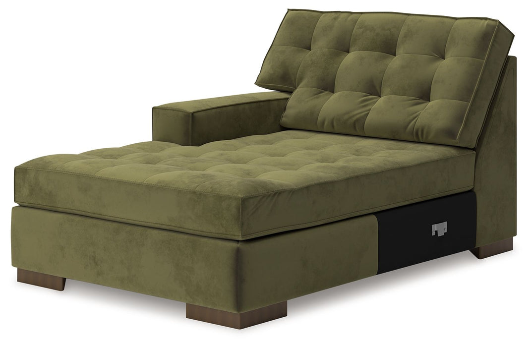 Caspian-Town - LAF Corner Chaise - Olive - Simple Home Plus