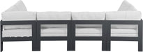 Nizuc - Outdoor Patio 6 Piece Modular Sectional With Gray Frame - Simple Home Plus
