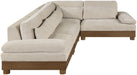 Turin - Chenille Fabric Upholstered Modular Sectional - Taupe - Simple Home Plus