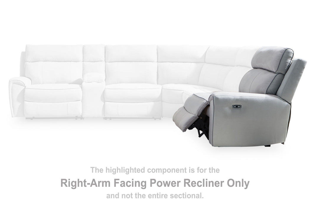 Social Pointe - RAF Zero Wall Power Recliner - Pearl / Ash - Simple Home Plus
